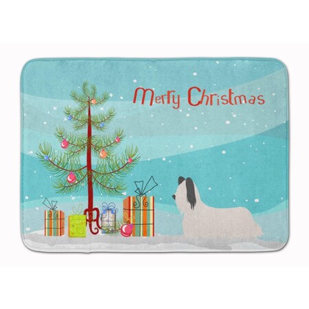 Carolines Treasures Skye Terrier Christmas Machine Washable Memory Foam Mat BB8440RUG